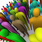 multicolored crowd #2